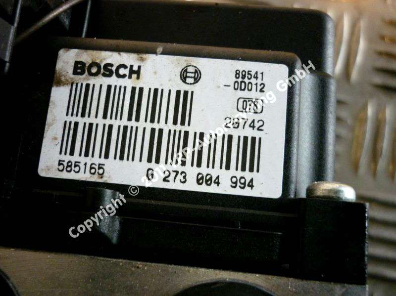 Toyota Yaris P1 ABS Block Hydroaggregat 445100D012 0265218661 BOSCH BJ2005